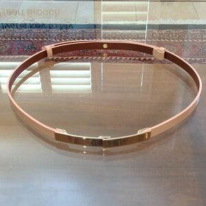 Halogen Light Pink Belt with Gold Buckle